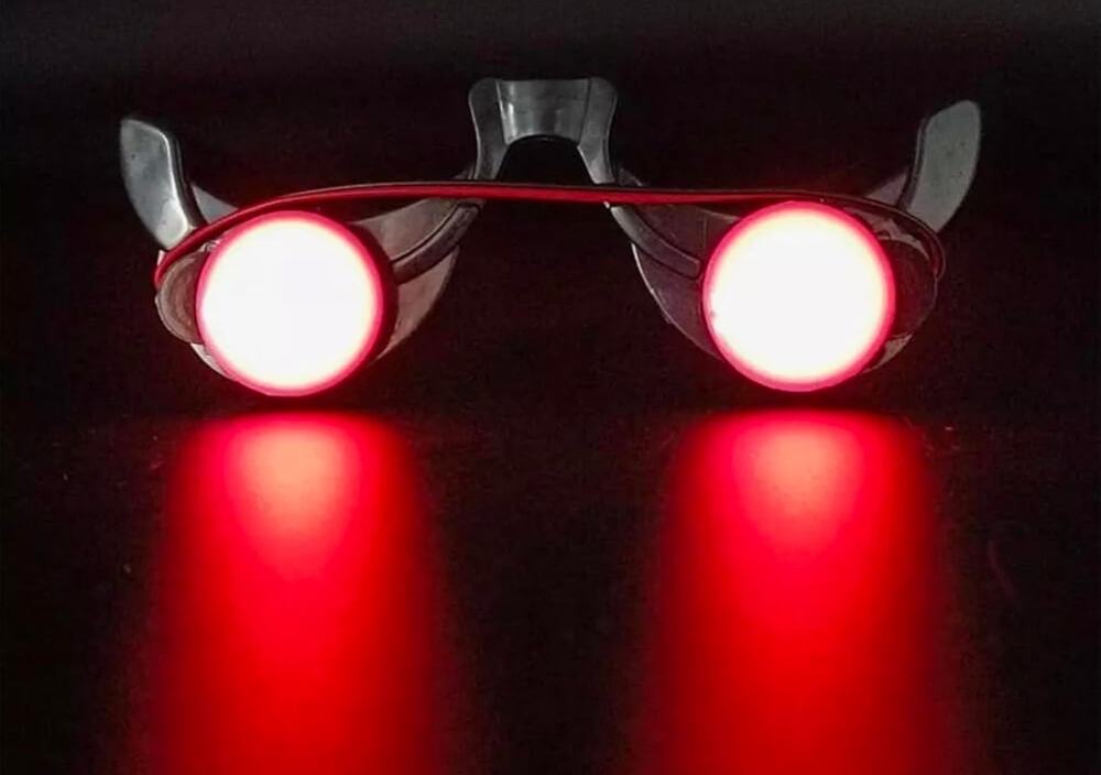 Glowing Red Eyes Glasses Cosplay Halloween Costume Accessory Light Up Eyewear